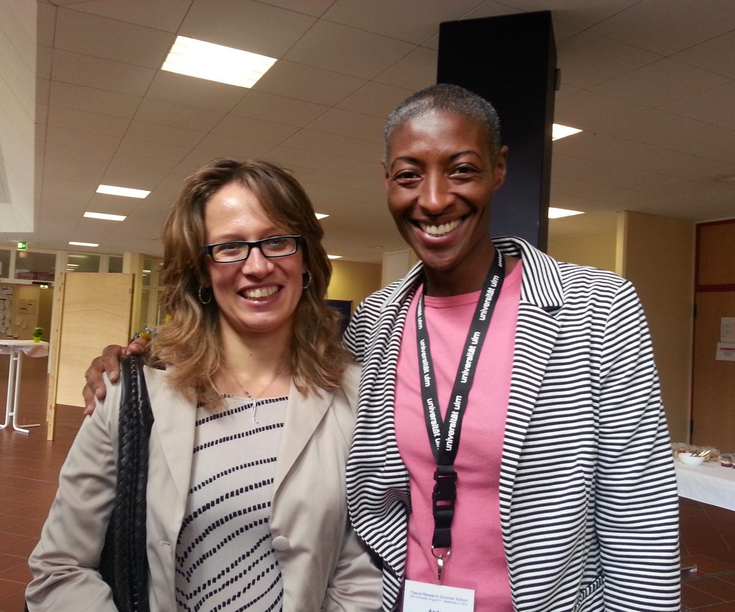 With Dr Carla Stecco, professor of anatomy and fascia research pioneer