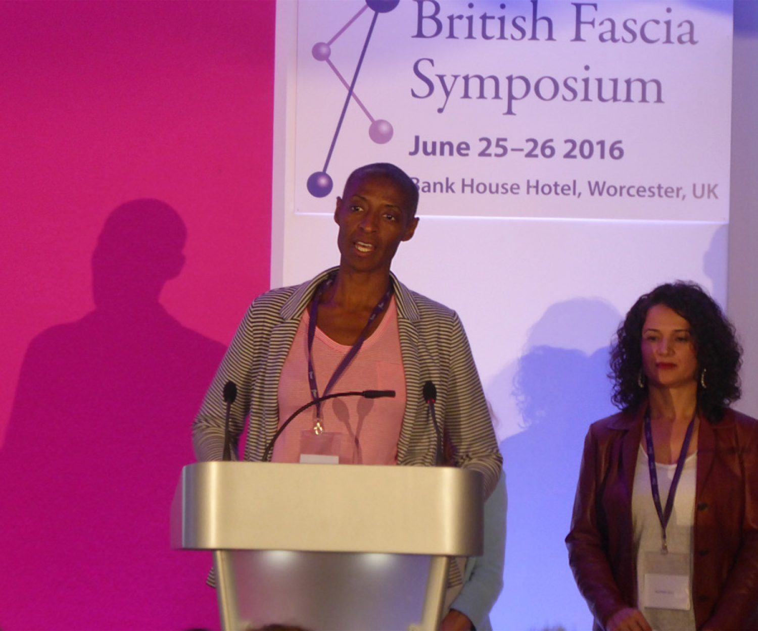 Receiving 2nd prize at British Fascia Symposium for research presentation